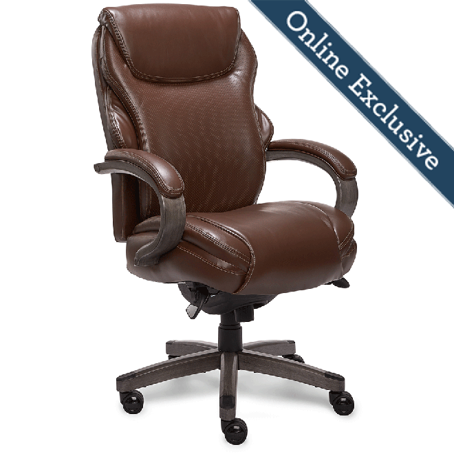 Hyland Executive Office Chair, Chestnut Brown