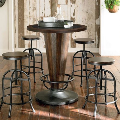 Hidden Treasures Adjustable Height Pub Stool