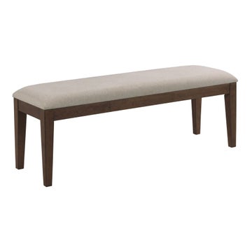 Kafe Upholstered Dining Bench, Mocha