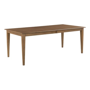 Kafe 80" Rectangular Leg Table, Latte