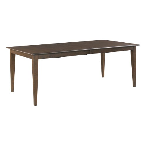 Kafe 80" Rectangular Leg Table, Mocha