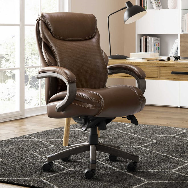 Hyland Executive Office Chair, Chestnut Brown