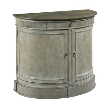 Savona Demilune Bachelor Chest Versaille Finish W/Elm Top