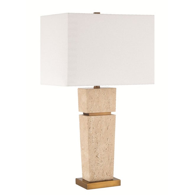  Prescott Travertine Table Lamp